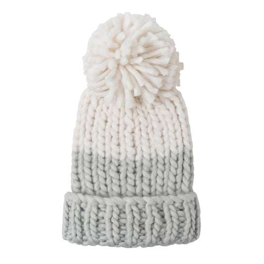 Colorblock Hand Knit Beanie (3 colors)