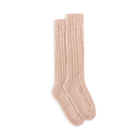Recycled Yarn Cable Slouch Boot Sock (3 Colors)
