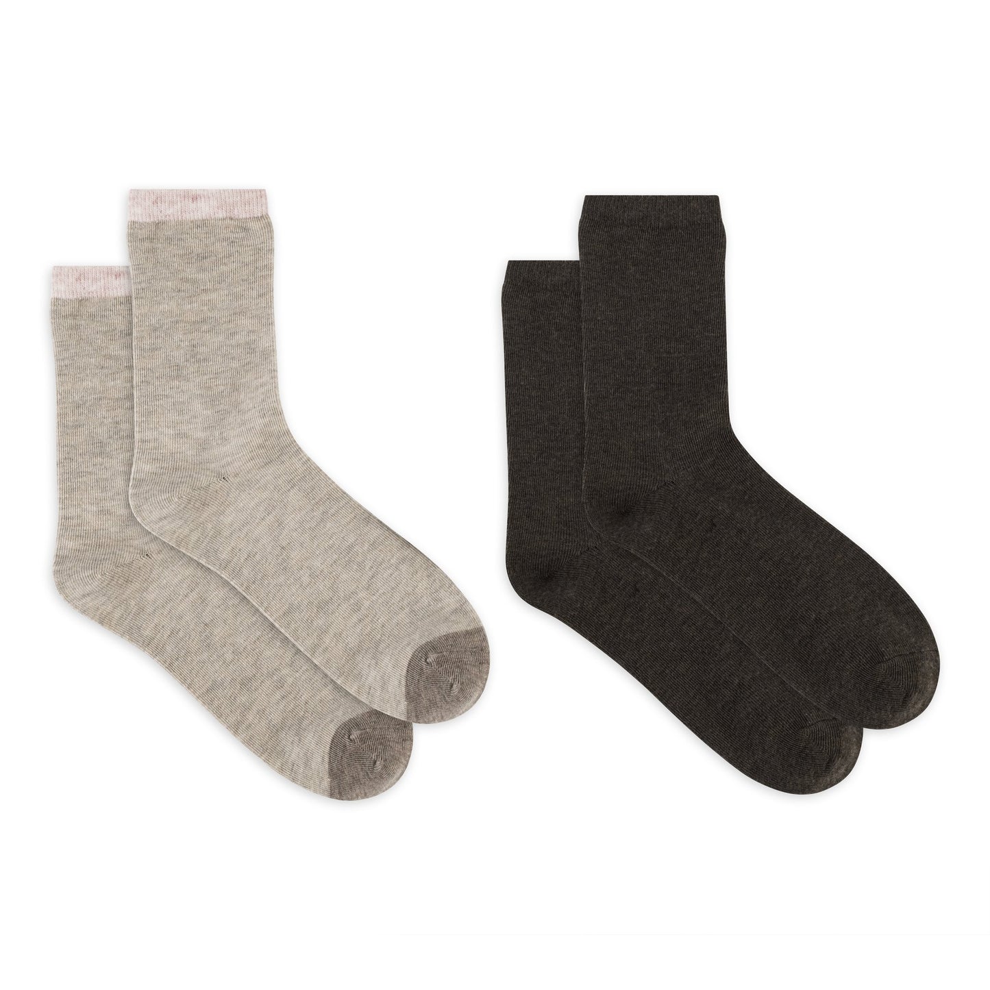 Cashmere Tipped Crew Socks