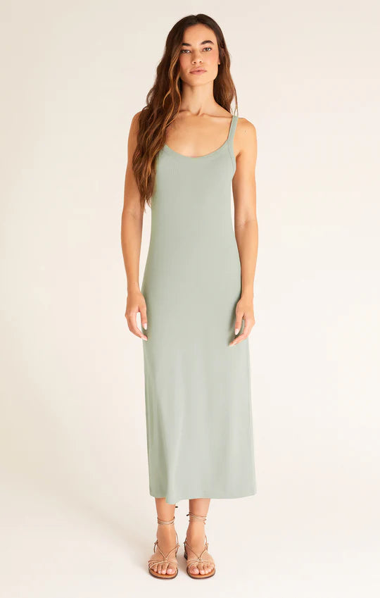 Melody Midi Dress - Soft Sage