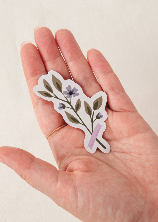 Balloon Flower Vinyl Sticker