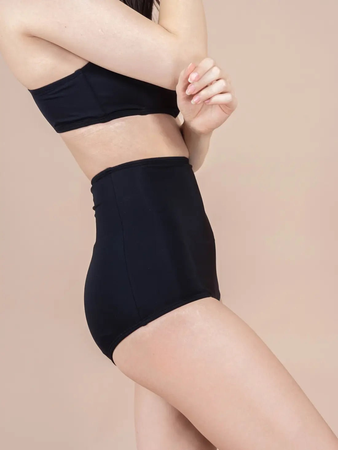 Bermudes Black Extra High Waist Bikini Bottom – Ethereal Boutique