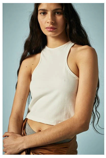 Montana Ribbed Top - Nude